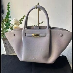 💕DeMellier Light Gray Structured Top-Handle Tote